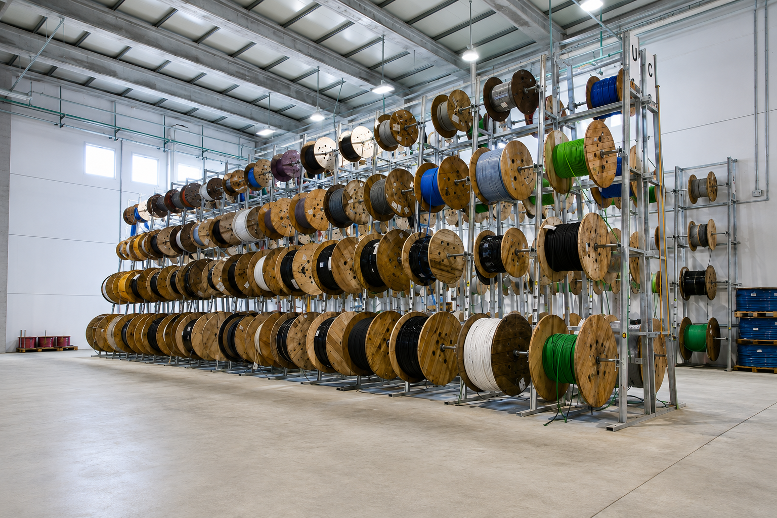 Cable drum storage